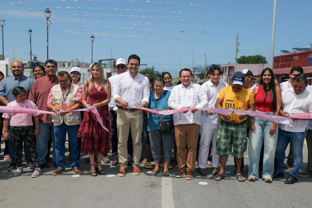 Progreso recibe calles nuevas con apoyo estatal