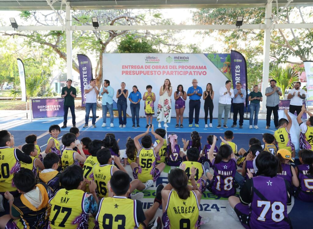 Mérida mejora parques con programa Diseña tu Ciudad