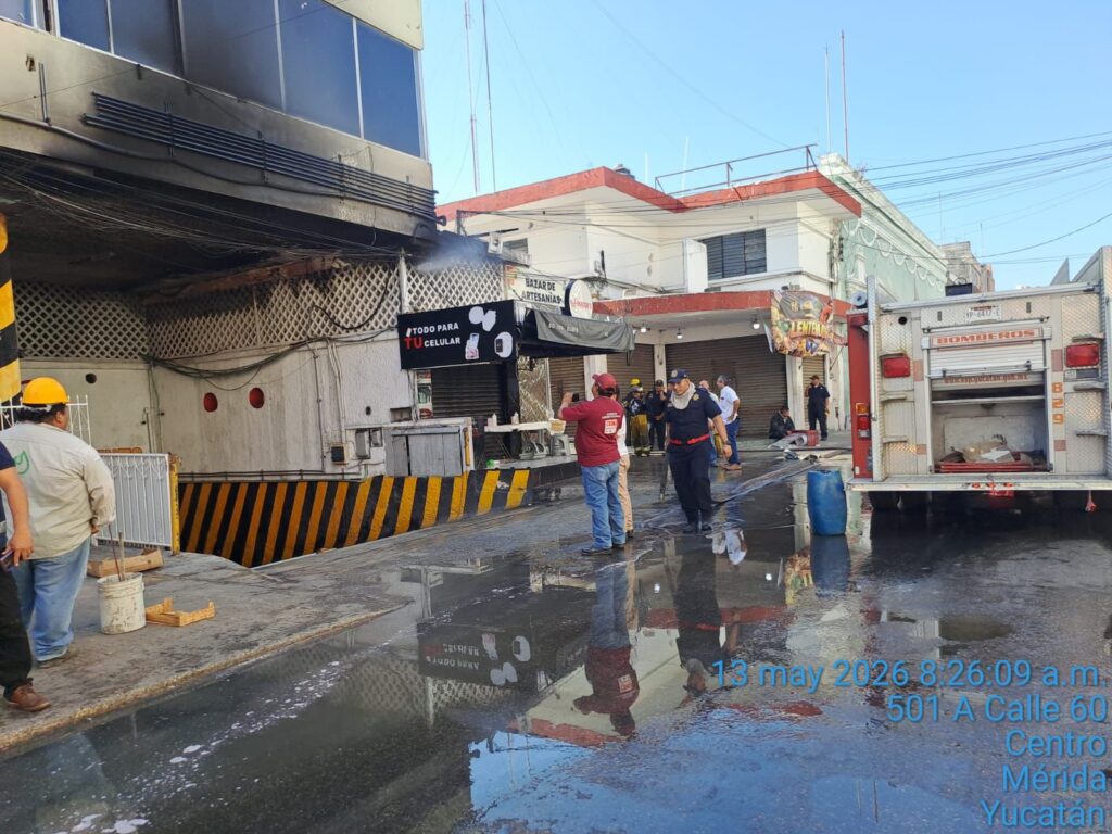 Mérida responde a incendio en mercado García Rejón