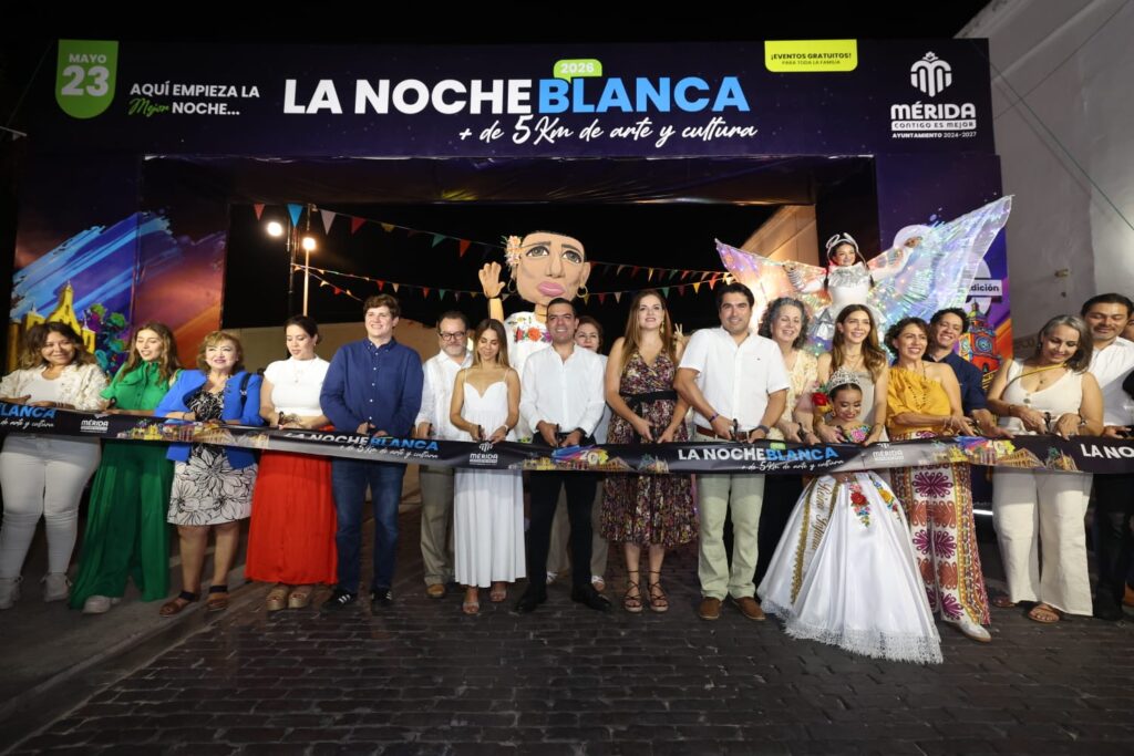 La Noche Blanca reúne multitudes en Mérida