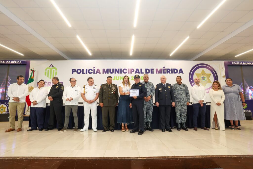 Policía Municipal cumple 23 años protegiendo Mérida