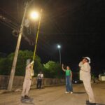 Cecilia Patrón refuerza seguridad con nuevas luminarias