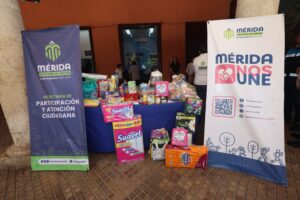 Ayuntamiento de Mérida recibe donativos para Venezuela