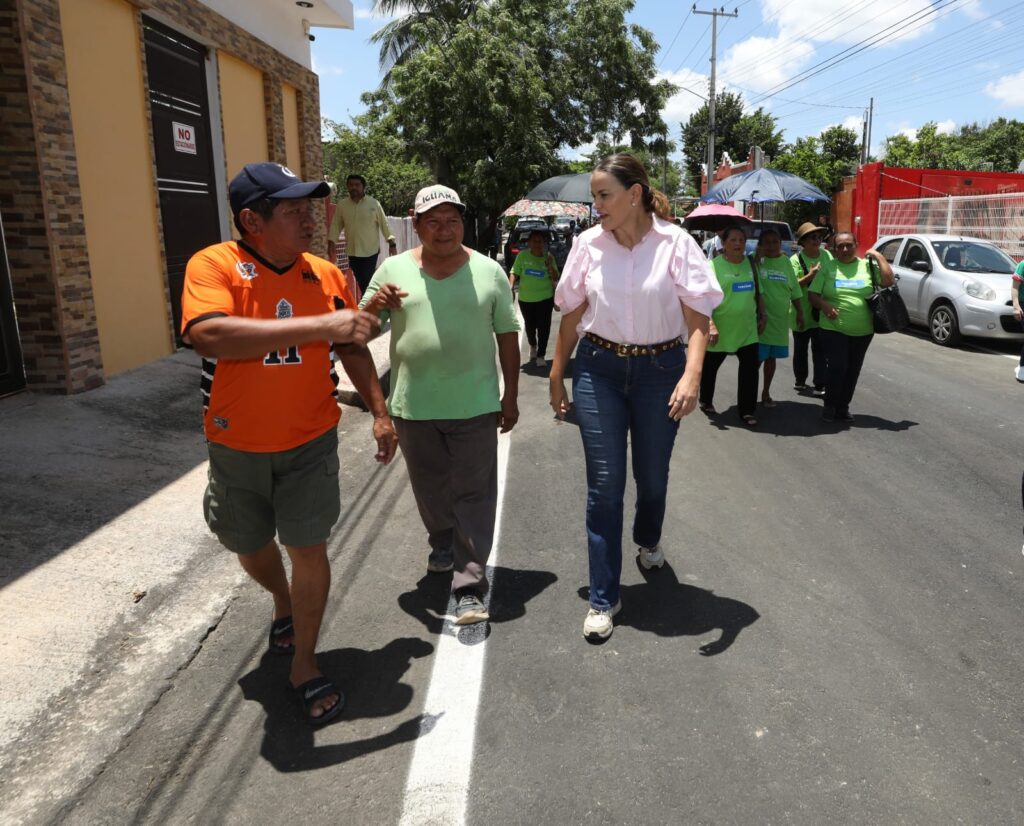 Cecilia Patrón supervisa nuevas obras viales