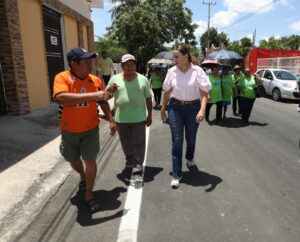 Cecilia Patrón supervisa nuevas obras viales