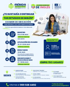 Mérida abre convocatoria para Academia de Inglés