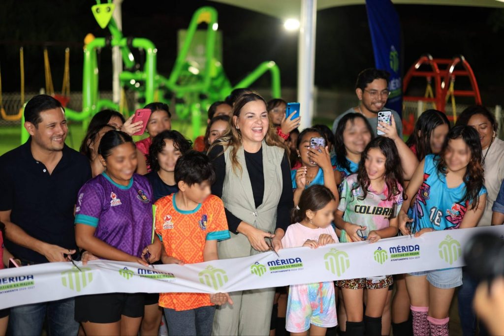 Cecilia Patrón renueva parque de Francisco de Montejo