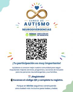 Ayuntamiento de Mérida convoca a participar en censo de neurodivergencias